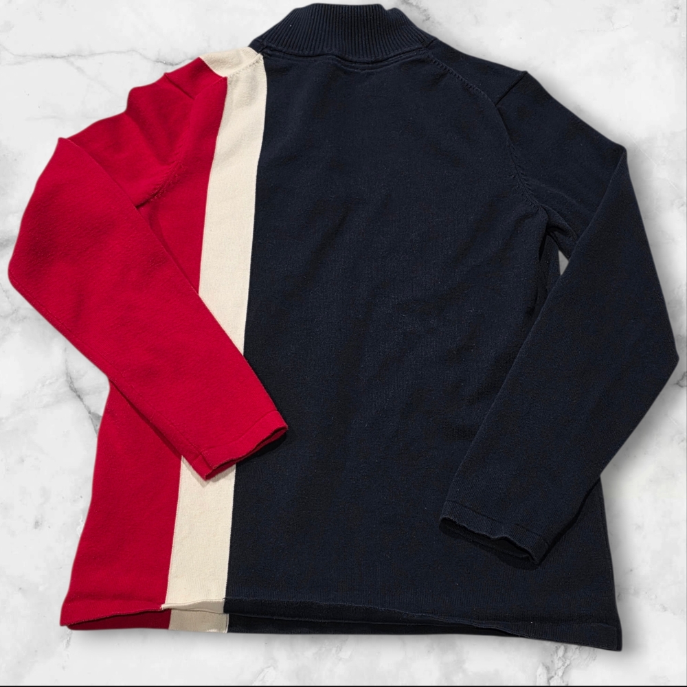Tommy Hilfiger Navy, Red, and White Men's Pullover Size Medium (M) A98 - Picture 3 of 6